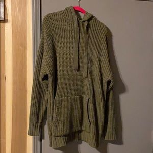 Olive hooded sweater